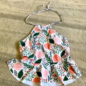 Floral Swim Halter Top